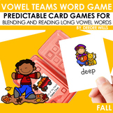 Fall Vowel Team Word Game: Blending and Reading Long Vowel Words