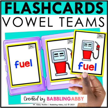 Preview of Vowel Teams Flashcards - Taskcards - Science of Reading RTI Phonics