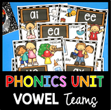 Vowel Teams - Kindergarten - First and Second Grade Phonic