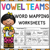 Vowel Teams (Long A, E, I, O & U) Word Mapping Worksheets 