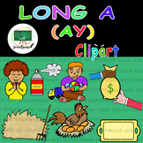 Vowel Teams Long Vowel Clipart | Long A | ay words