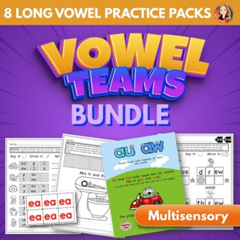 Preview of Long Vowel Sound and Vowel Teams Activities Bundle