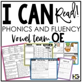 Vowel Teams OE Long O Decodable Reader, Decoding Drills, F