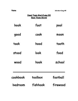 Preview of Reading Packets: 26-29 Vowel Teams OU/OW, OO, IGH, Vowel R
