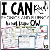Vowel Teams OW Long O Decodable Reader, Decoding Drills, F
