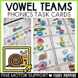 Vowel Teams - Word Work Phonics Task Cards Long Vowels A, 