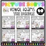 Vowel Teams Picture Card Sorts and Worksheets Bundle| Long