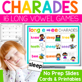 Vowel Team Practice | No Prep Long Vowels Charades Games a