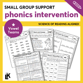 Vowel Teams Small Group Support - Phonics Intervention - S