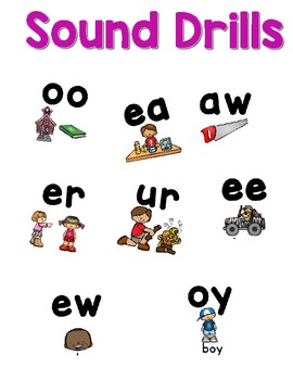 Orton Gillingham Sound Cards Vowel Teams & Advanced Sounds | TpT