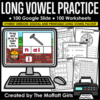 Preview of Vowel Teams/ Sounds NO PREP and Google Slide Ready!