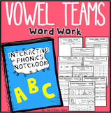 Vowel Teams Word Work {Bundle} - Phonics Interactive Notebook