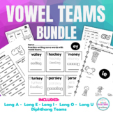 Vowel Teams Worksheet Bundle (Long A, E, I, O, U, Diphthongs)