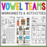 Vowel Teams Worksheets | Long A E I O U Vowel Teams