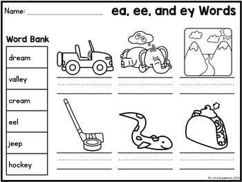 vowel teams worksheets long vowel worksheets for first grade tpt