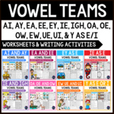 Vowel Teams Worksheets and Activities | Long Vowel Words -