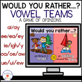 Vowel Teams Would You Rather? Phonics Game | Printable and