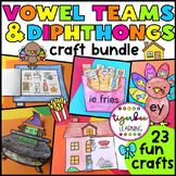 Vowel Teams and Diphthongs Crafts Bundle
