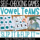 Vowel Teams and Diphthongs Self-Checking Games | 18 Self C