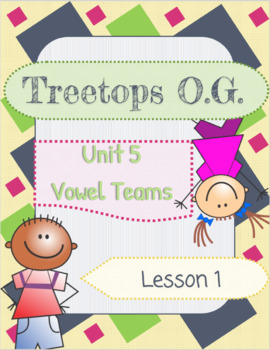 Preview of Vowel Teams ee, ea: Orton Gillingham Complete Curriculum Lesson 1