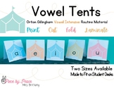 Vowel Tents: OG Vowel Intensive Routine MATERIAL