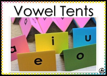 Preview of Vowel Tents - Print Onto Index Cards