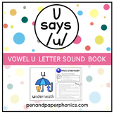 Vowel U Letter Sound Book