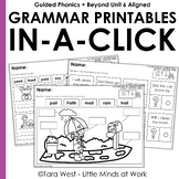 Vowel Variants Phonics-Based Grammar In-a-Click Printables
