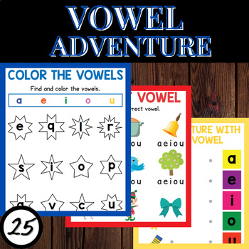 Preview of Vowel Voyage: Fun Worksheets for Kids to Master Vowels!