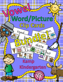 Vowel Word/Picture Clip Cards Bundle