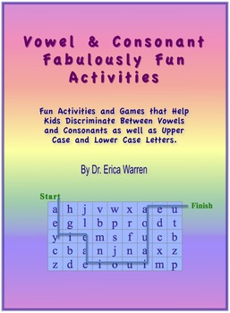 Preview of Vowel and Consonant Fabulously Fun Activities