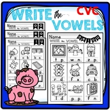 Distance Learning with SEESAW™ Vowel practice, Write the vowel,