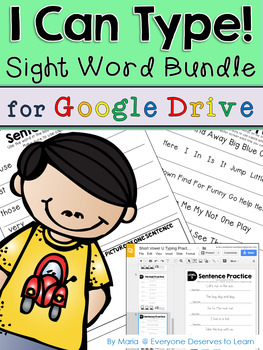 Preview of Vowels AND Sight Word Typing Practice Bundle