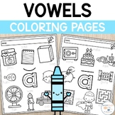 Vowels Coloring | Phonics Coloring Sheets