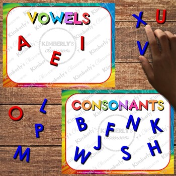 Vowels & Consonants CVC Words - Charts, Flashcards, and Activities