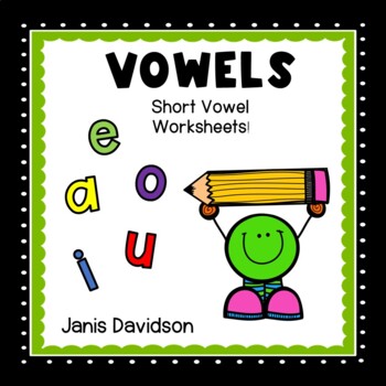 Preview of Vowels:  Cut, Paste, Color, and Print