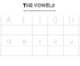 vowel tracing printables worksheets teachers pay teachers