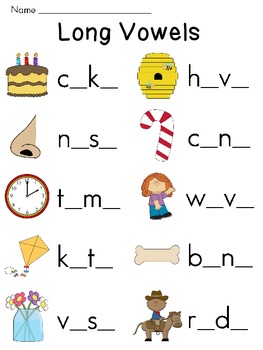 Vowel Sounds Worksheets Pack for Middle Sounds Practice by ...