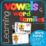 Vowels & Word Families {Phonics Task Cards -Word Family Tr