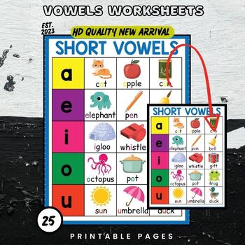 Vowels Worksheets 2024 2025 By English For Kids ABC TPT   Original 10728484 3 