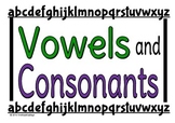 Vowels and Consonants Poster Set | Literacy Centers