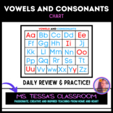 Vowels and Consonants Chart