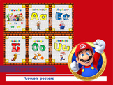 Vowels classroom decorative posters - Super Mario Bros