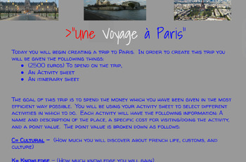 Preview of Voyage à Paris