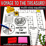 Voyage to the Treasure! Multi-Step Equations Algebra Game