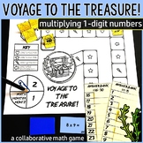 Voyage to the Treasure! Multiplication Within 100 Math Game