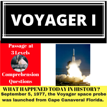 Preview of Voyager I Differentiated Reading Passage, September 5