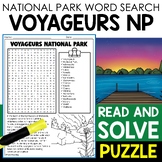 Voyageurs National Park Word Search Puzzle National Parks 