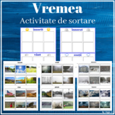 Vremea, Activitate de sortare - Sorting Weather (Romanian)