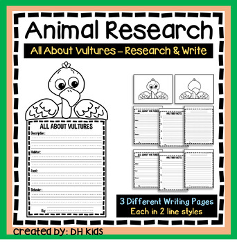Preview of Vulture Report, Science Writing Project, Animal Research, Bird Writing Project
